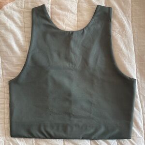 Girlfriend Collective Olive Green Dylan Tank Bra